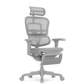 Ортопедическое кресло Falto Comfort Ergohuman Ultra Footrest Серое