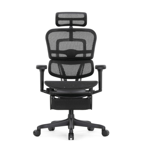 Ортопедическое кресло Falto Comfort Ergohuman Ultra Footrest Черное
