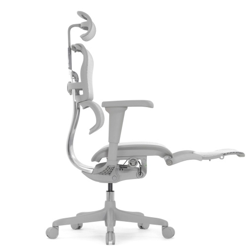 Ортопедическое кресло Falto Comfort Ergohuman Ultra Footrest Серое