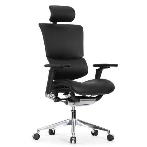 Ортопедическое кресло Falto Leather Premium Черное