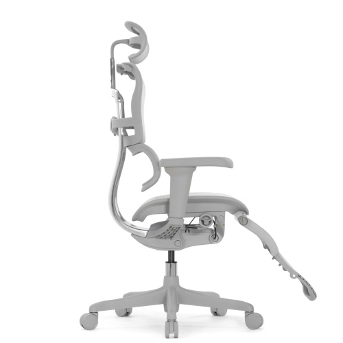 Ортопедическое кресло Falto Comfort Ergohuman Ultra Footrest Серое