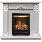 Каминокомплект Real Flame Stefania WT (белый дуб)+3D Olympic (Стефания)