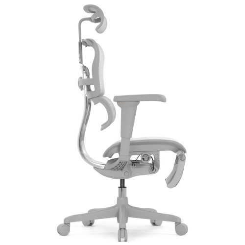 Ортопедическое кресло Falto Comfort Ergohuman Ultra Footrest Серое