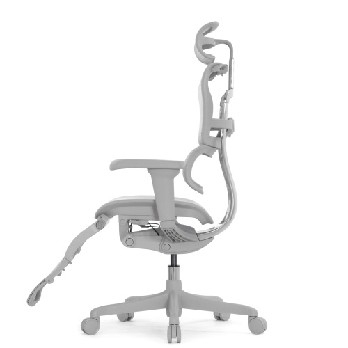 Ортопедическое кресло Falto Comfort Ergohuman Ultra Footrest Серое