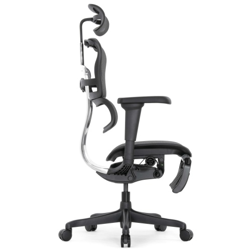Ортопедическое кресло Falto Comfort Ergohuman Ultra Footrest Черное