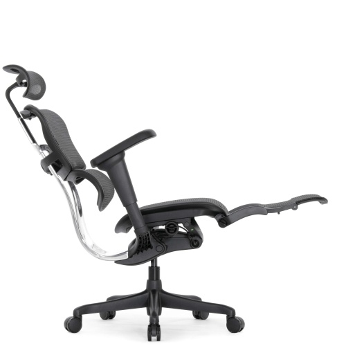 Ортопедическое кресло Falto Comfort Ergohuman Ultra Footrest Черное