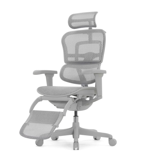 Ортопедическое кресло Falto Comfort Ergohuman Ultra Footrest Серое
