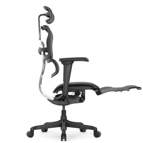 Ортопедическое кресло Falto Comfort Ergohuman Ultra Footrest Черное