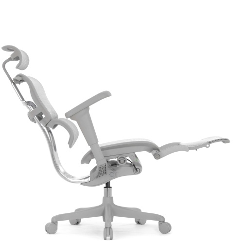 Ортопедическое кресло Falto Comfort Ergohuman Ultra Footrest Серое