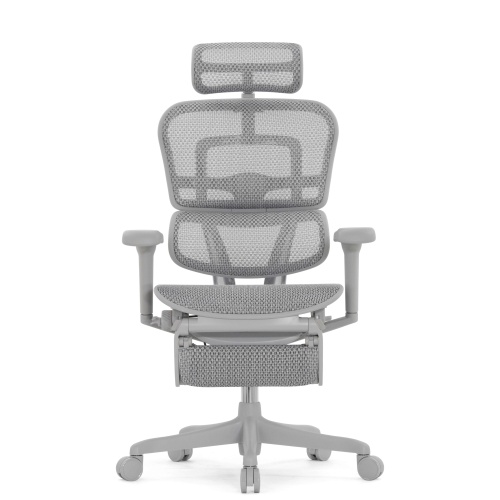 Ортопедическое кресло Falto Comfort Ergohuman Ultra Footrest Серое