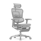 Ортопедическое кресло Falto Comfort Ergohuman Luxury 2 Footrest Серое